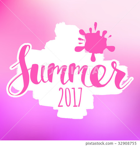 lettering composition of Summer 32908755
