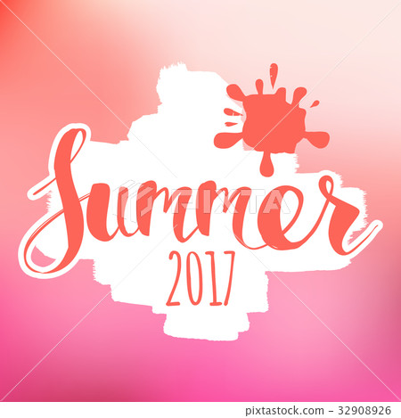 lettering composition of Summer lettering composition of Summer 32908926