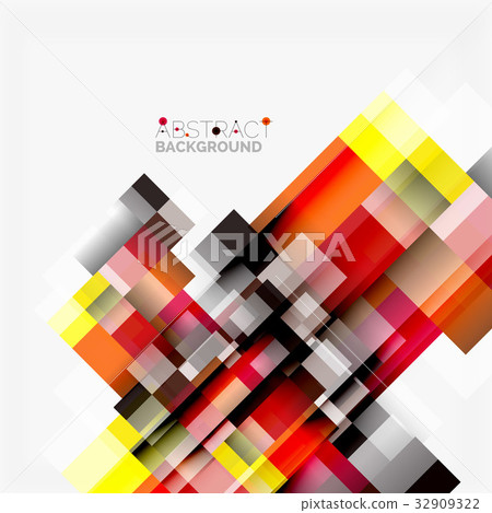 Abstract blocks template design background, simple 32909322