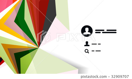 Modern triangle presentation template 32909707