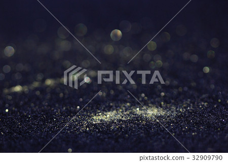 Bokeh glitter fly and lights on black Bokeh glitter fly and lights on black 32909790