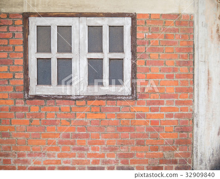 Old brickwall and the window 32909840