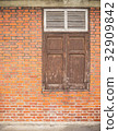 Old brickwall and the window 32909842