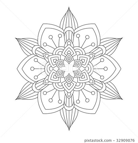 Flower Mandala vector illustration 32909876