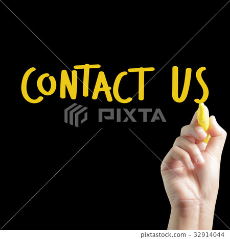 Hand written CONTACT US Hand written CONTACT US 32914044