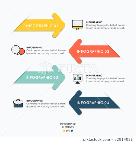 Arrow and icons infographic illustration design - Stock Illustration ...