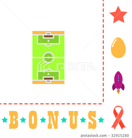 football field computer symbol football field computer symbol 32915280