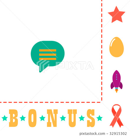Speech bubble computer symbol Speech bubble computer symbol 32915302