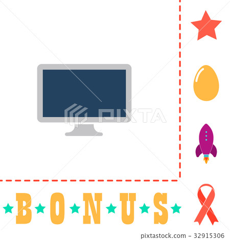 Monoblock PC computer symbol Monoblock PC computer symbol 32915306