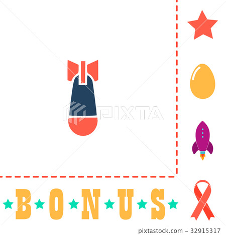 Air bomb computer symbol 32915317