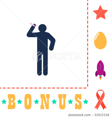 smoker computer symbol 32915326