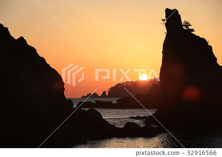 Jodogahama海灘的日出 Jodogahama海灘的日出 32916566
