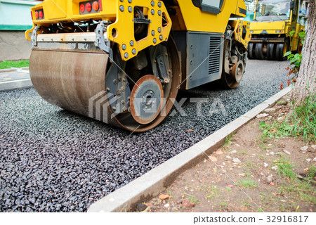 Background of asphalt roller that stack Background of asphalt roller that stack 32916817