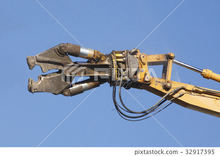 Demolition Excavator with Blue Sky 32917395