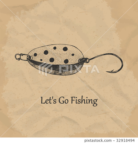 Fishing spoon. Vector illustration. 32918494