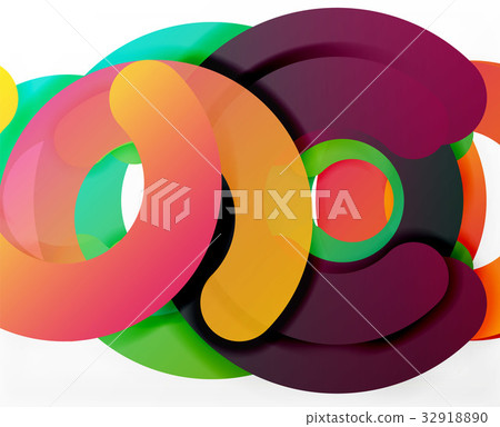 Circle geometric abstract background, colorful Circle geometric abstract background, colorful 32918890