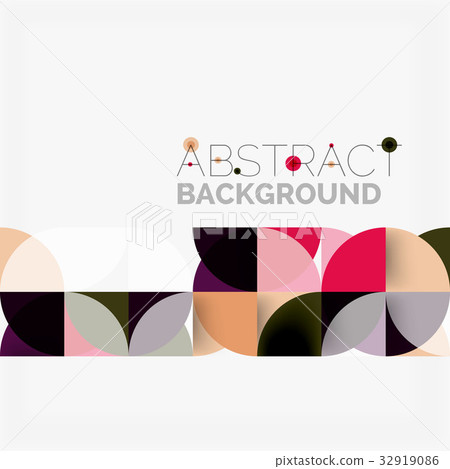 Modern geometrical abstract background circles 32919086