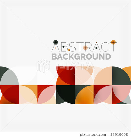 Modern geometrical abstract background circles Modern geometrical abstract background circles 32919098