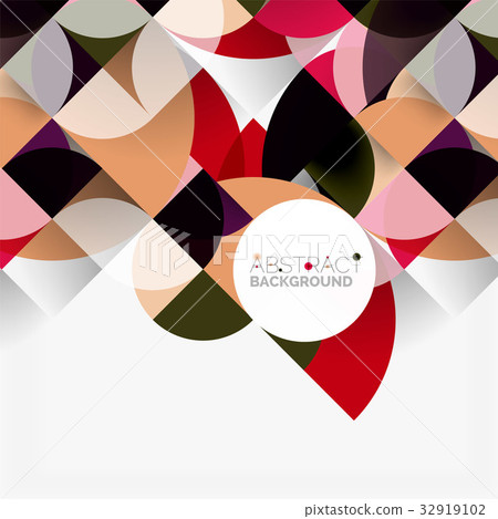 Modern geometrical abstract background circles Modern geometrical abstract background circles 32919102