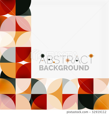 Modern geometrical abstract background circles Modern geometrical abstract background circles 32919112