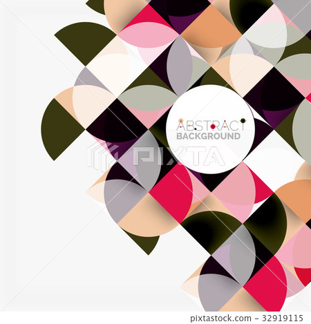 Modern geometrical abstract background circles 32919115