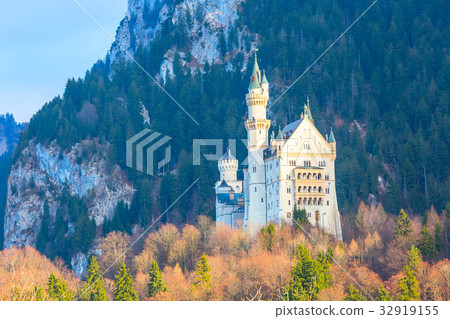 Famous bavaria landmark Neuschwanstein Castle in 32919155