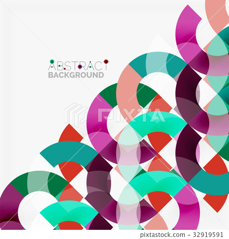 Colorful rings on grey background, modern Colorful rings on grey background, modern 32919591