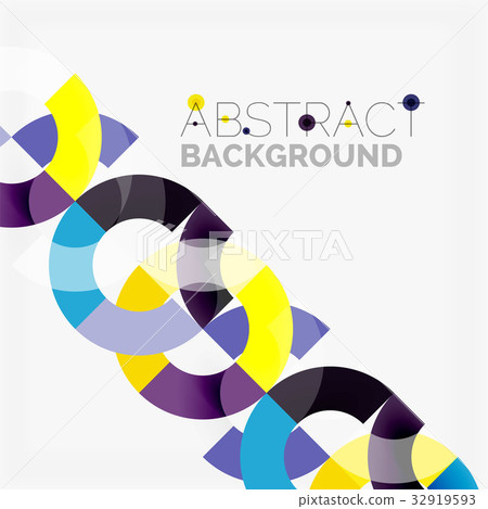 Colorful rings on grey background, modern 32919593