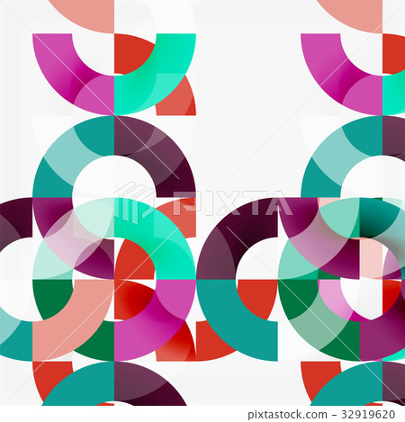 Colorful rings on grey background, modern 32919620