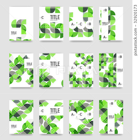 Set of brochure cover background, a4 template Set of brochure cover background, a4 template 32920173