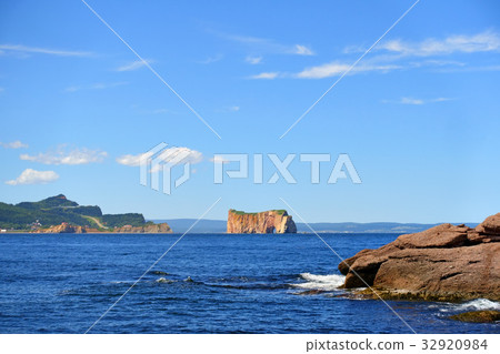Seascape of Canada Quebec Gaspe Perce Rock 32920984