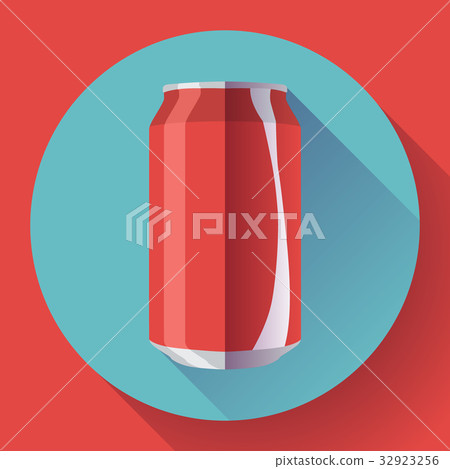 Flat cola can soda can vector illustration Cola Flat cola can soda can vector illustration Cola 32923256
