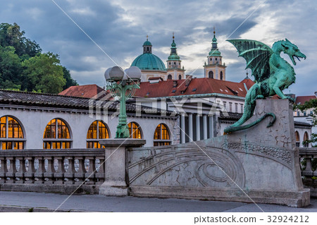 Dragon Bridge (Zmajski most), Ljubljana, Slovenia 32924212
