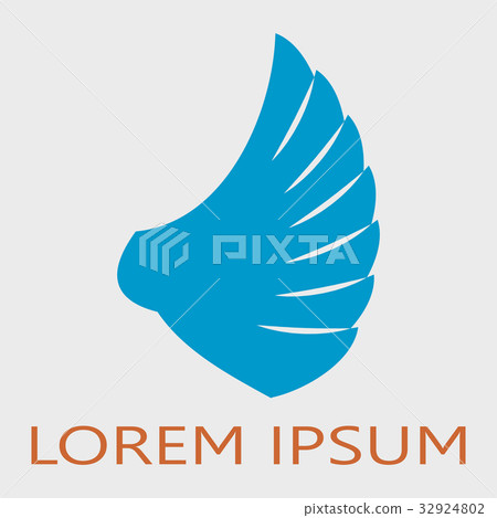 Abstract wing logotype. 32924802