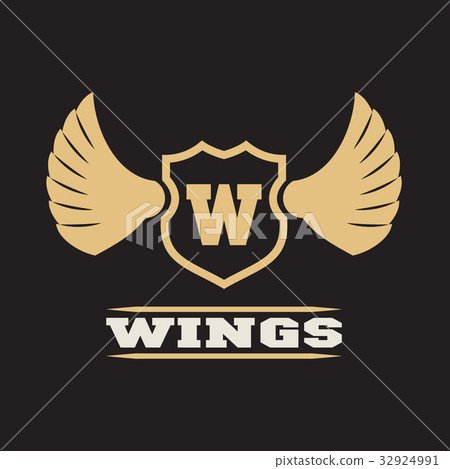 插圖素材: wings logo.