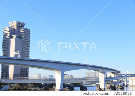 都市風景（東京，江東區，豐洲，冬季版） 32928058