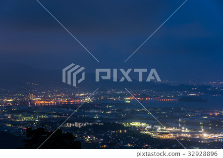 Night view of Aichi Gamagori port Distant view of the port 32928896