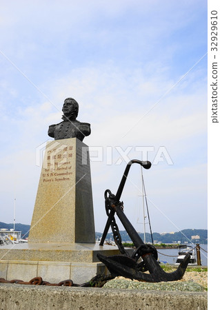 7月南伊豆95下田港,佩里的艦隊抵達紀念碑 7月南伊豆95下田港,佩里的艦隊抵達紀念碑 32929610