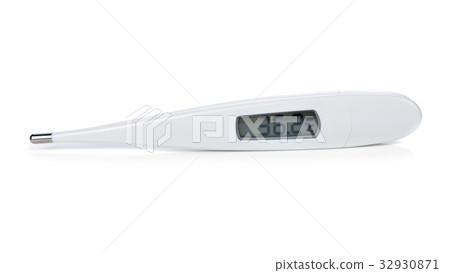 Electronic thermometer isolated on white 32930871