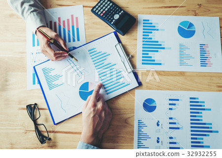 Business team colleagues meeting Planning Business team colleagues meeting Planning 32932255