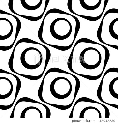 Seamless Square and Circle Pattern - Stock Illustration [32932280] - PIXTA