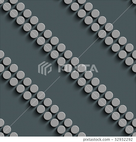Seamless Circle and Diagonal Stripe Pattern 32932292