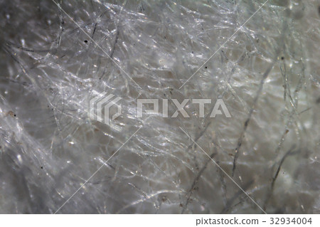 Wet wipe fabric under the microscope Wet wipe fabric under the microscope 32934004