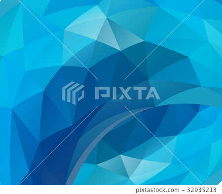 Blue vector background - Stock Illustration [32935213] - PIXTA