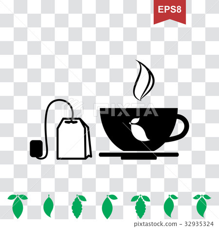 Cup of Hot Tea Vector Icon 32935324