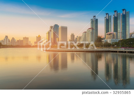 Reflection Office building downtown Reflection Office building downtown 32935865