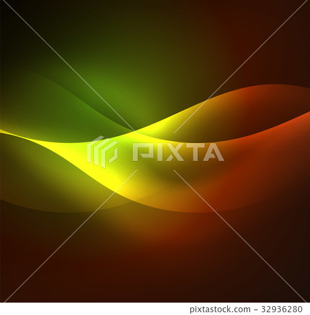 Illuminated neon waves Illuminated neon waves 32936280