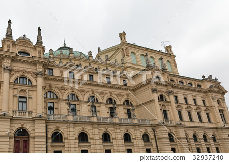Theater in the Old Town of Krakow, Poland. 32937240