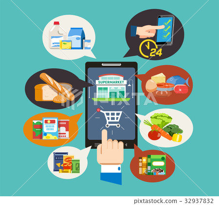 Easy E-commerce to new age supermarket service. Easy E-commerce to new age supermarket service. 32937832