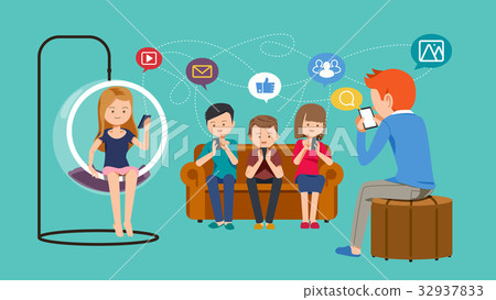 Current communication system with internet. Current communication system with internet. 32937833